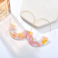 Patterned Pop of Color Earrings