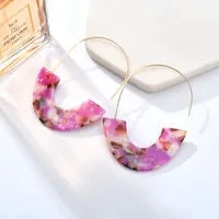 Patterned Pop of Color Earrings