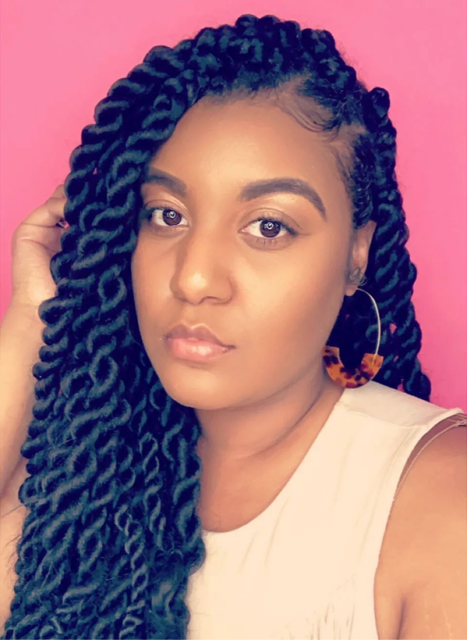 Patterned Pop of Color Earrings