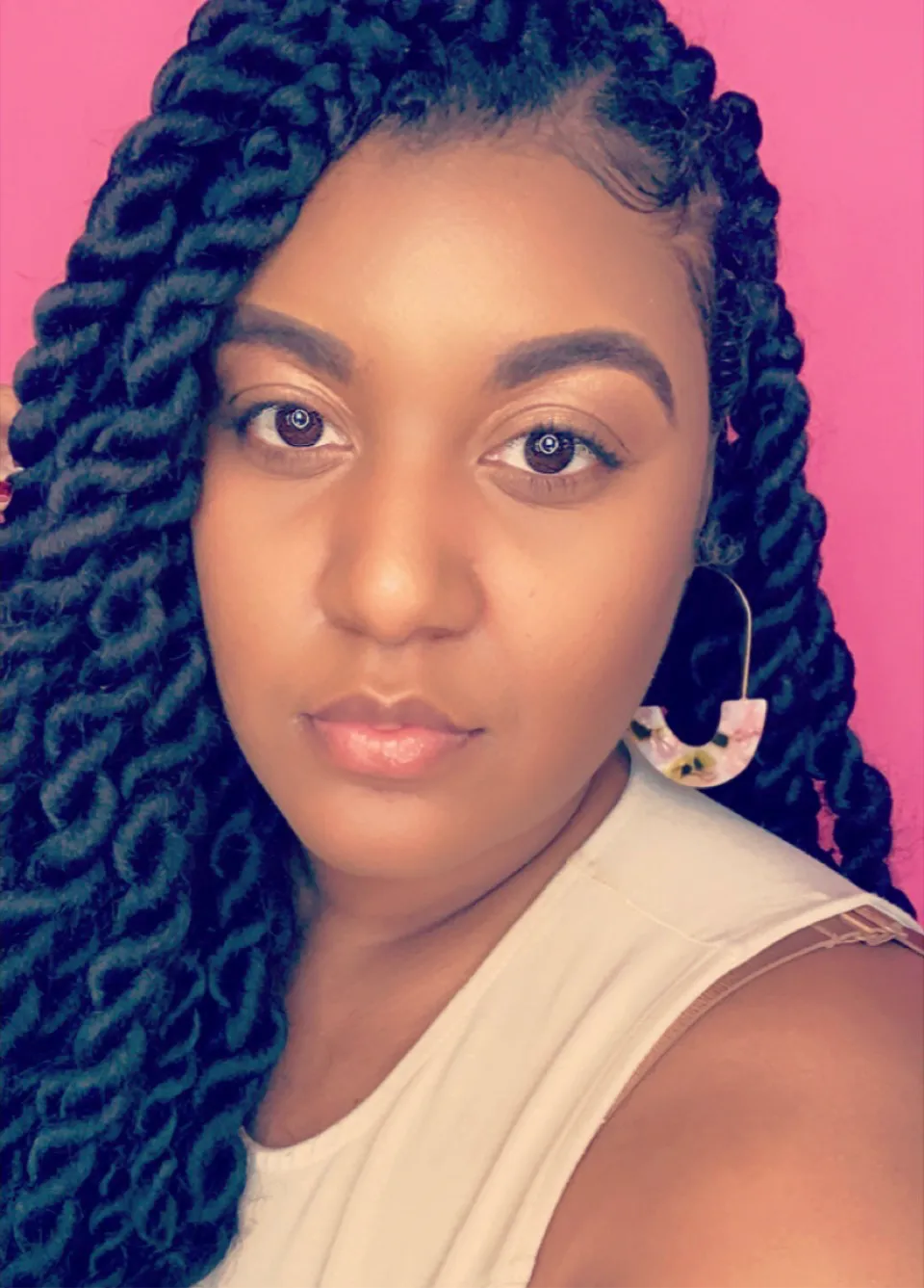 Patterned Pop of Color Earrings