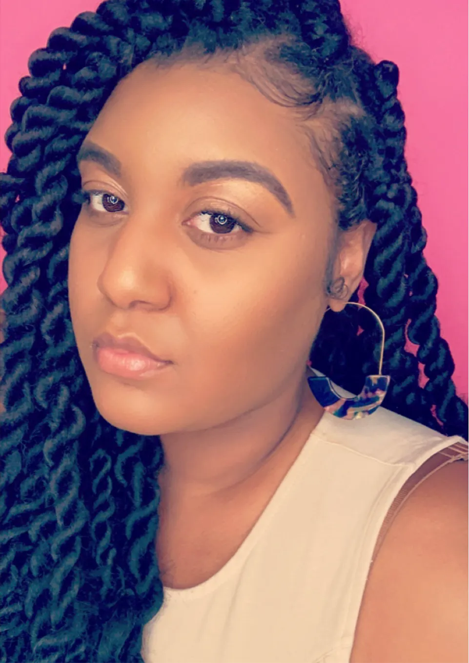 Patterned Pop of Color Earrings