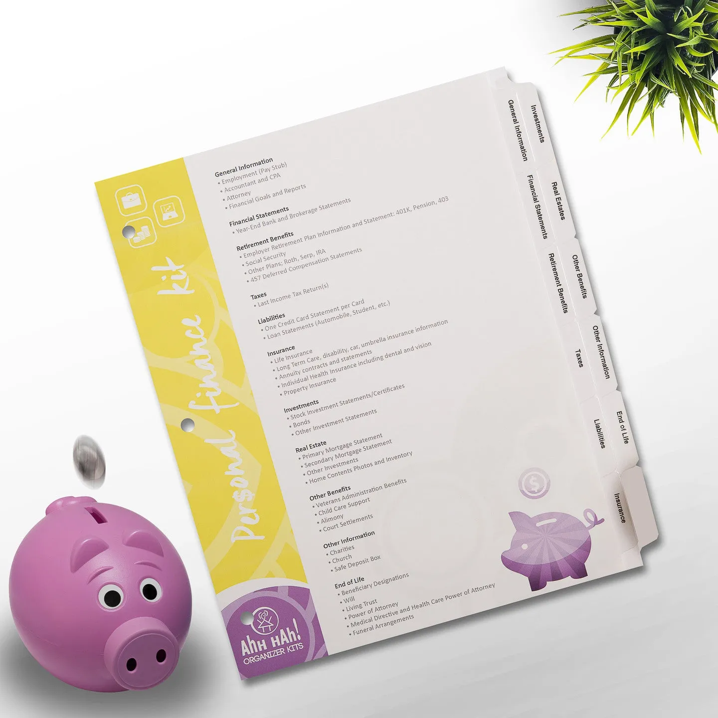 Personal Finance Organizer Kit