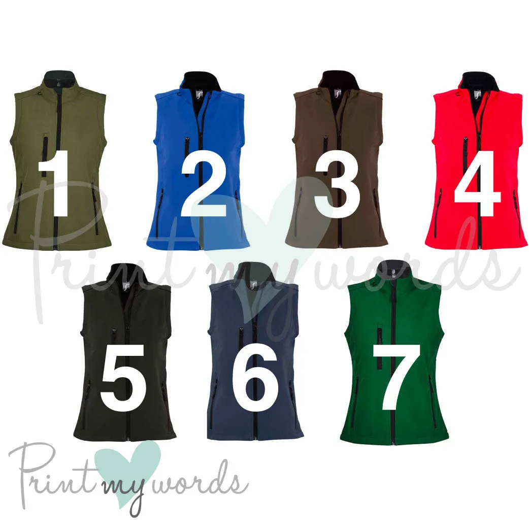 Personalised Equestrian Luxe Softshell Gilet Bodywarmer - Own Logo