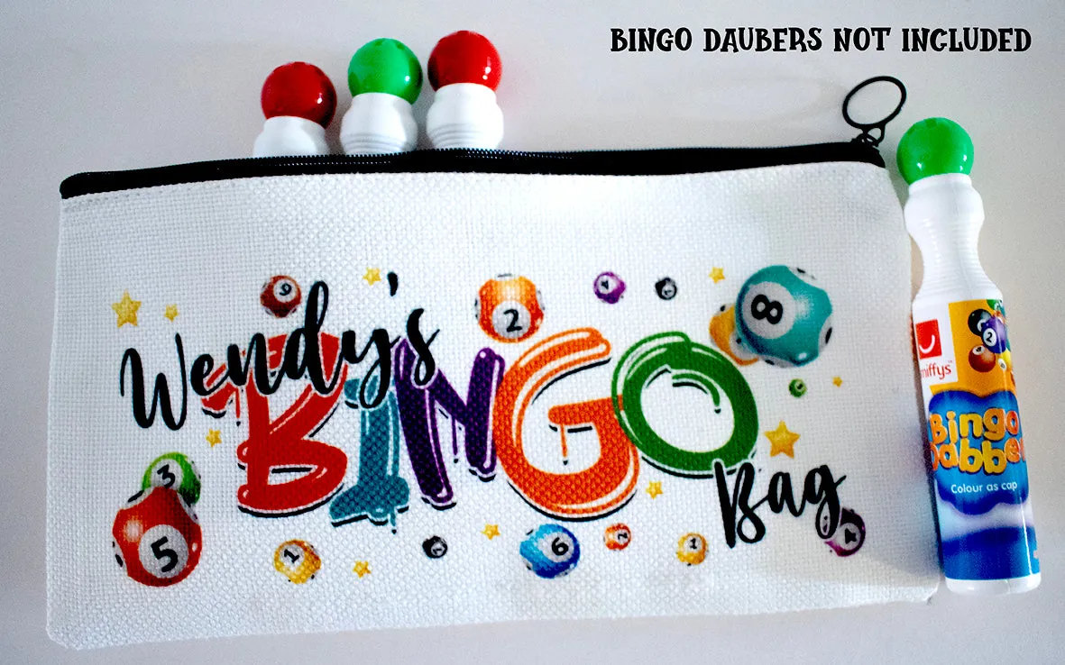 Personalised Rainbow Bingo Pen Case