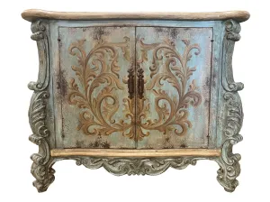 Peruvian San Miguel Hand Painted Wood Buffet