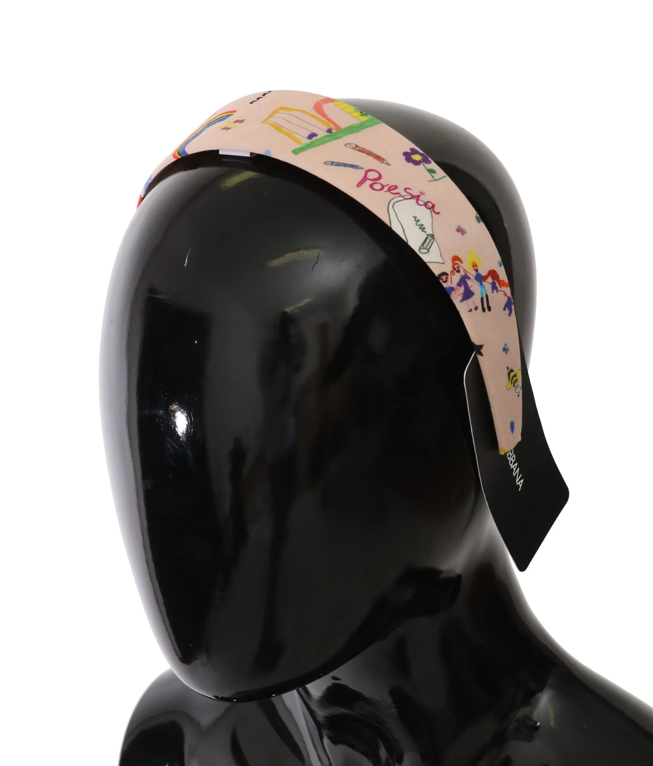 Pink Cotton Patterned Headwear Headband