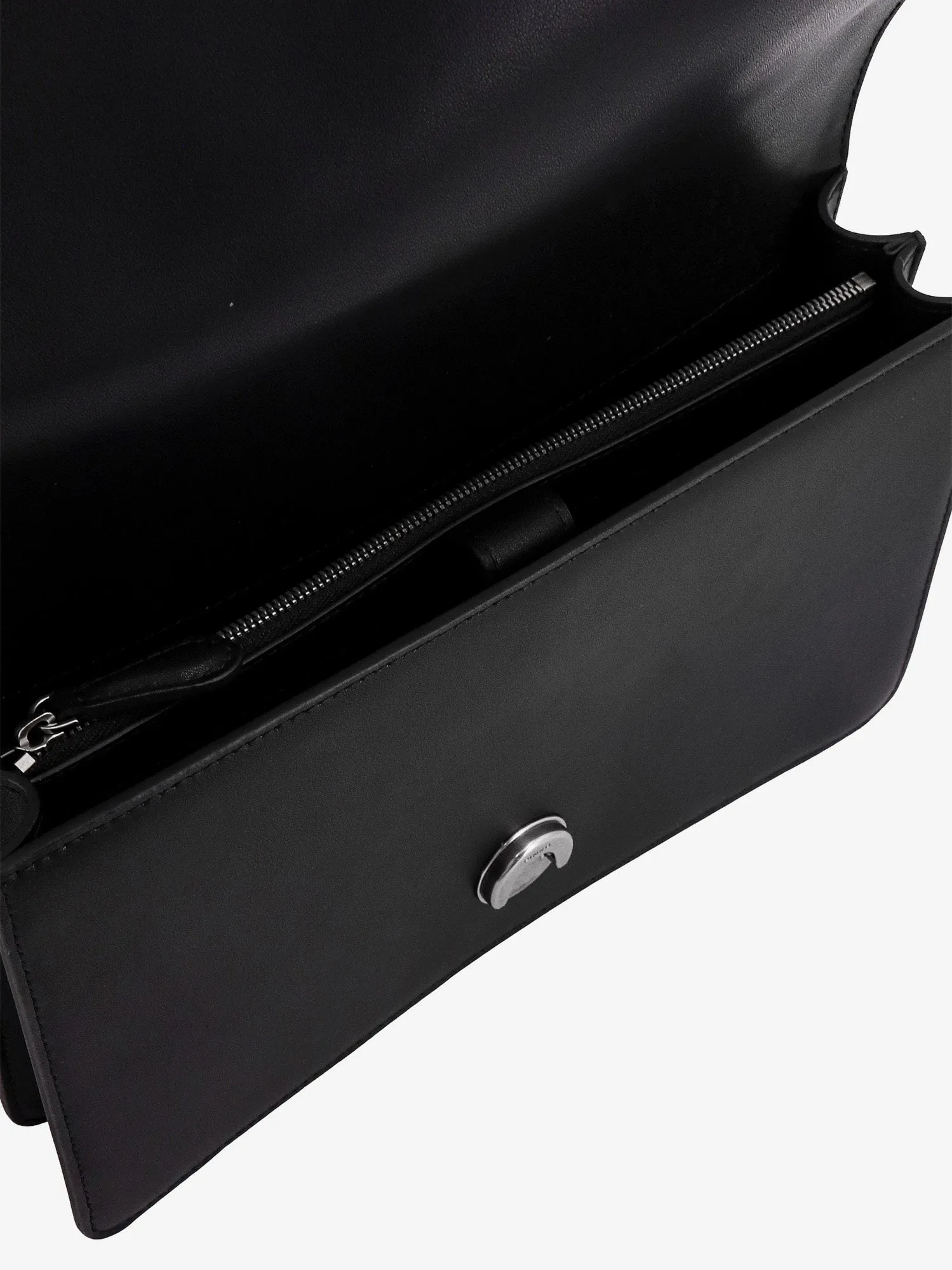 Pinko Leather Shoulder Bag With Love Birds Buckle