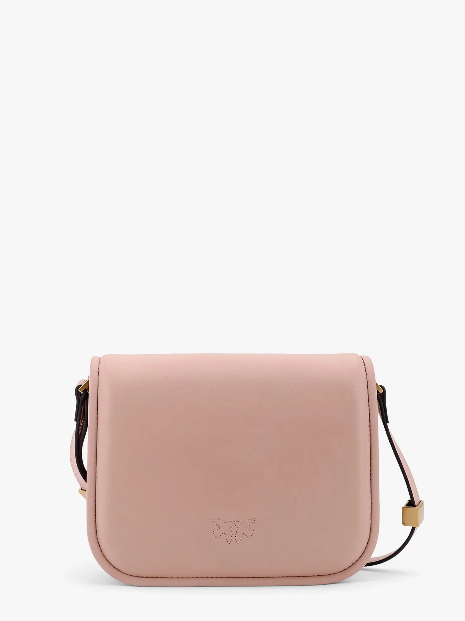 Pinko Love Box Leather Crossbody Bag