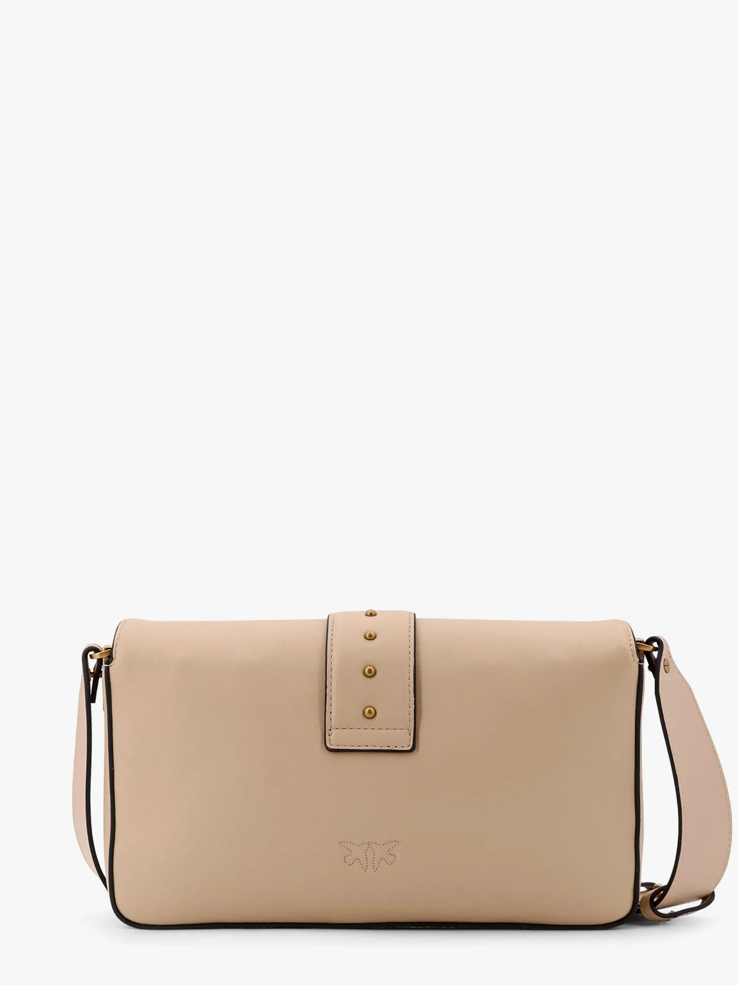 Pinko Love One Classic Leather Shoulder Bag