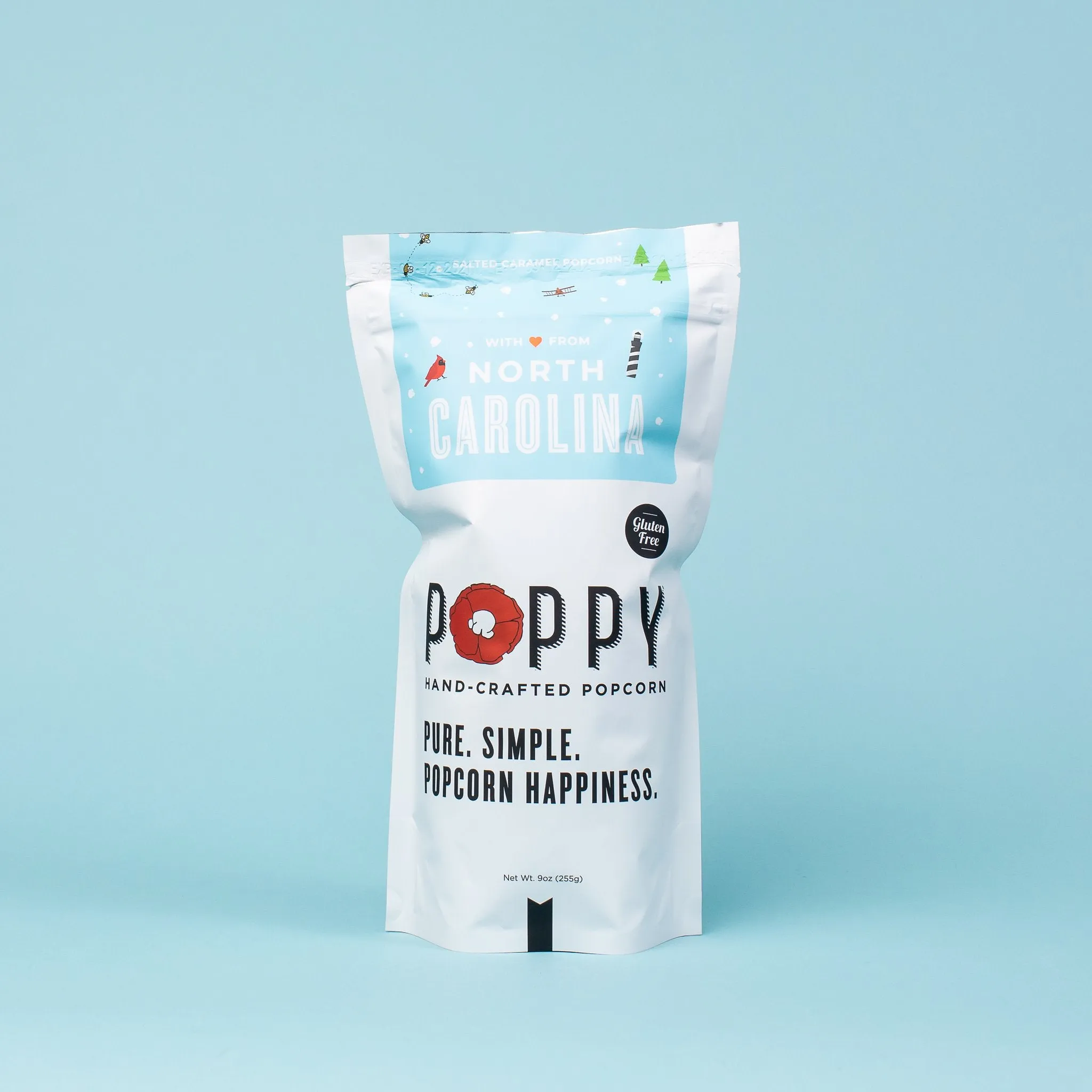 Poppy Popcorn-North Carolina State Market Bag 9 oz