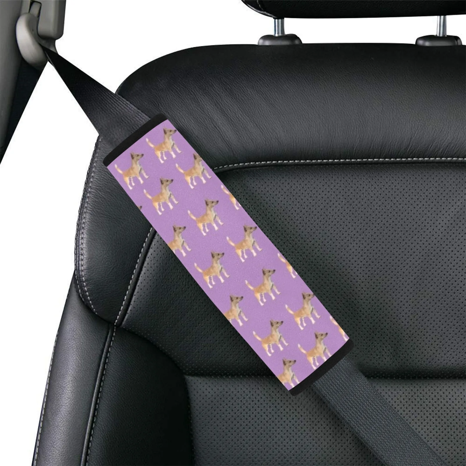 Portuguese Podengo Car Seat Belt Cover - Purple