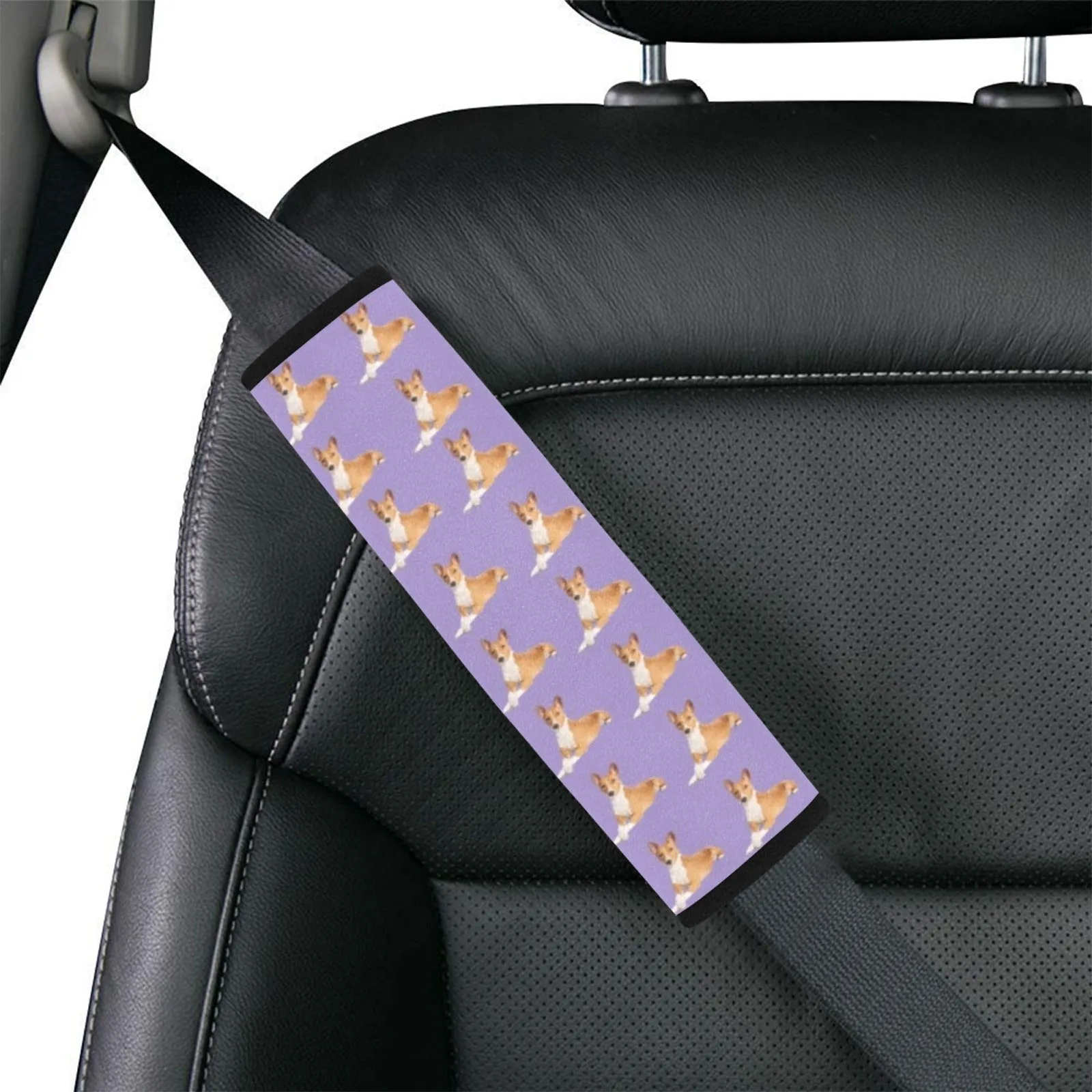 Portuguese Podengo Car Seat Belt Cover -Purple