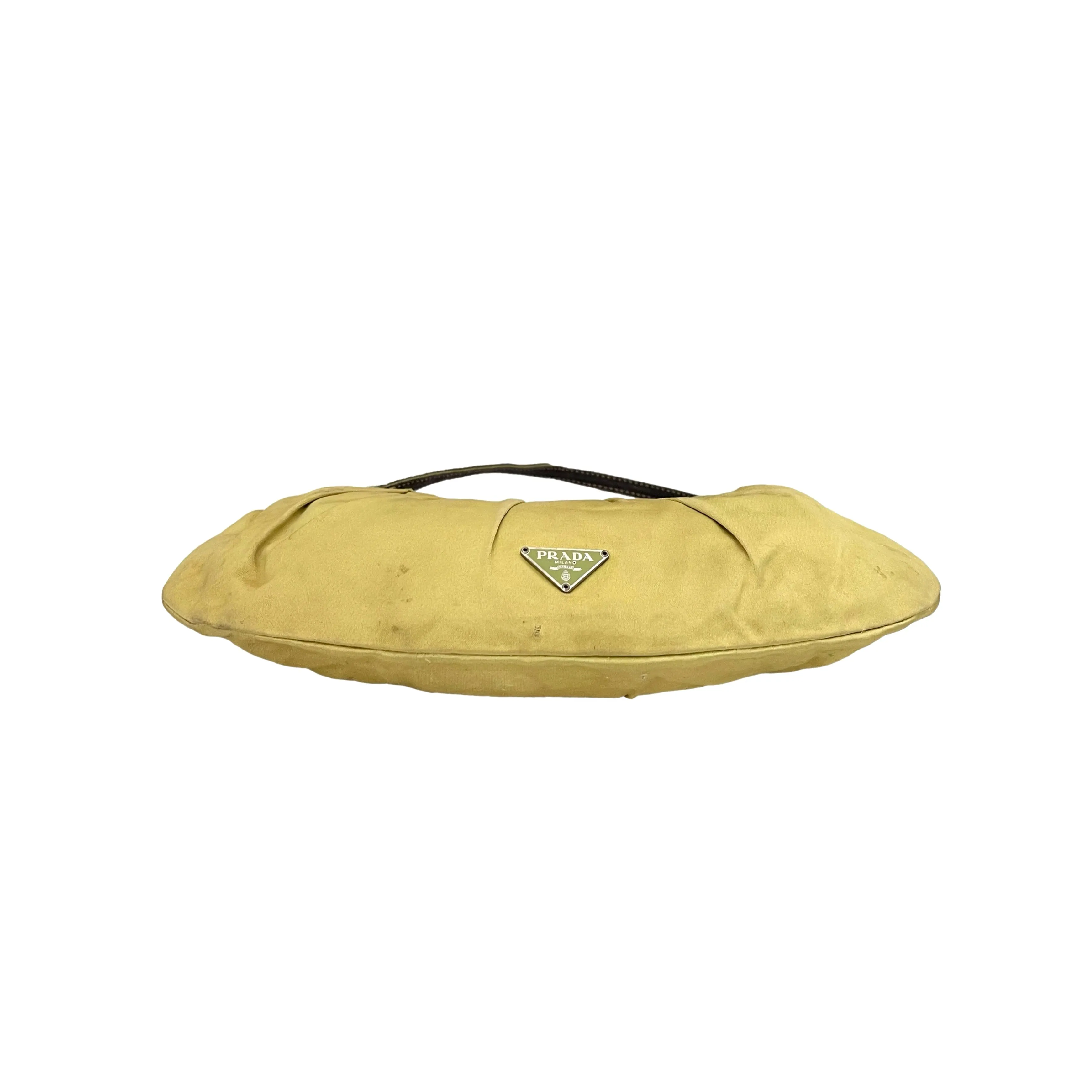 Prada Green Silk Shoulder Bag