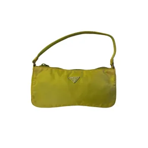 Prada Lime Green Nylon Shoulder Bag