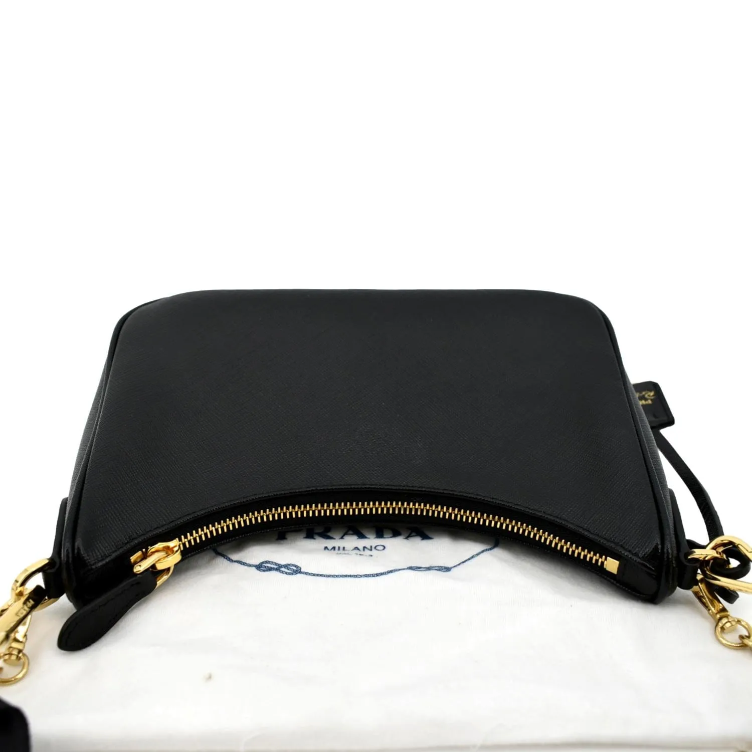 PRADA Re-Edition 2005 Saffiano Leather Shoulder Bag Black