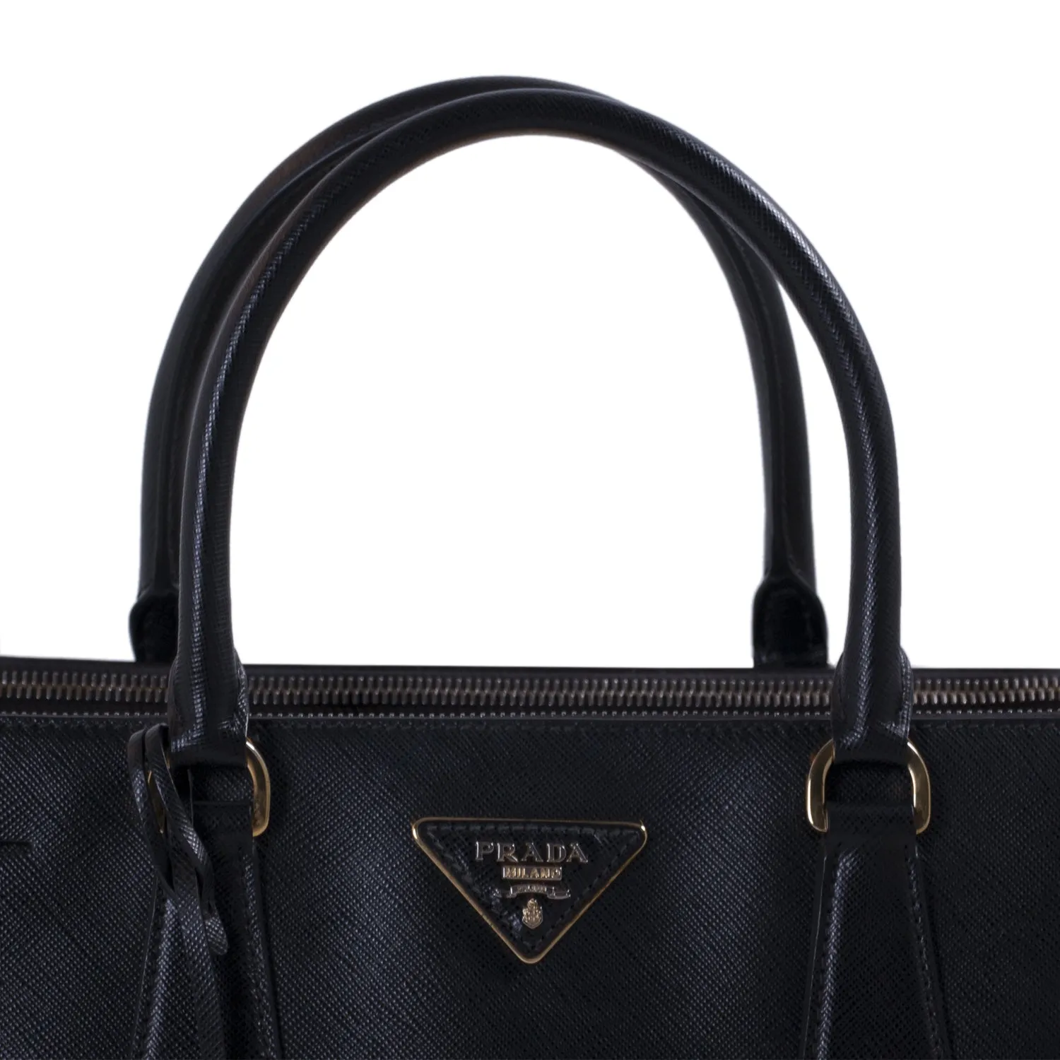 Prada Saffiano Lux Medium Double Zip Tote