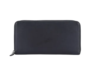 PRADA TAIGA SAFFIANO LEATHER ORGANIZER LONG WALLET (1M1188) SILVER HARDWARE NO DUST COVER