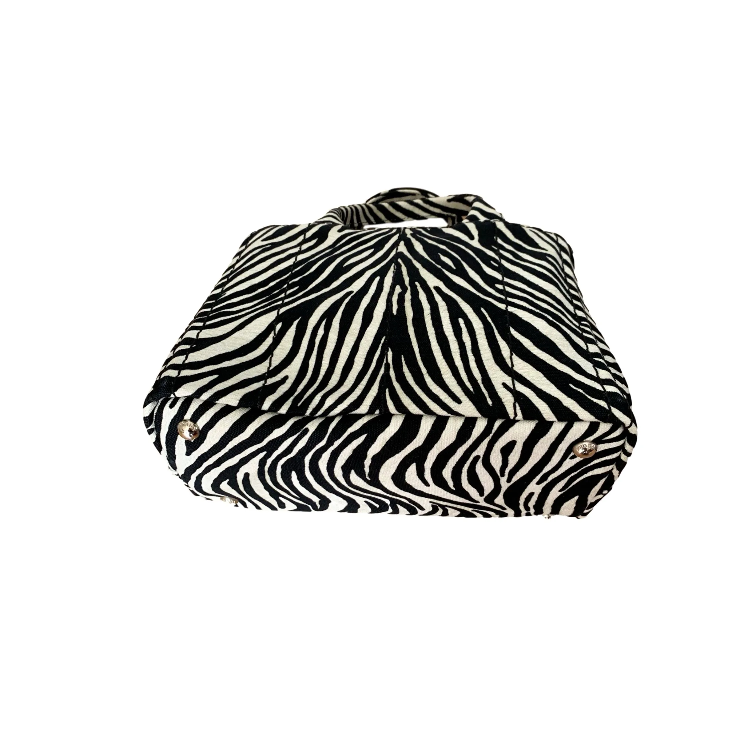 Prada Zebra Canvas Tote