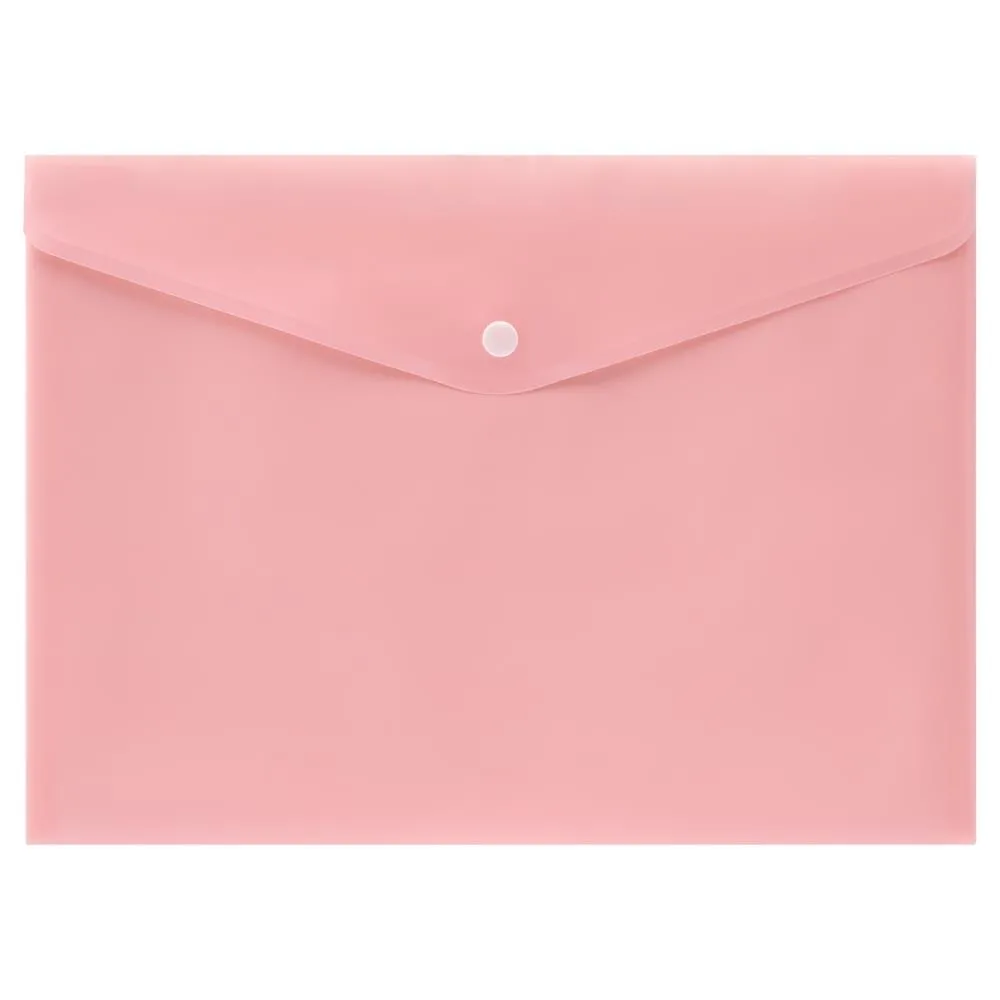 Premto - A4 Button Wallet - Pastel - Pack of 5