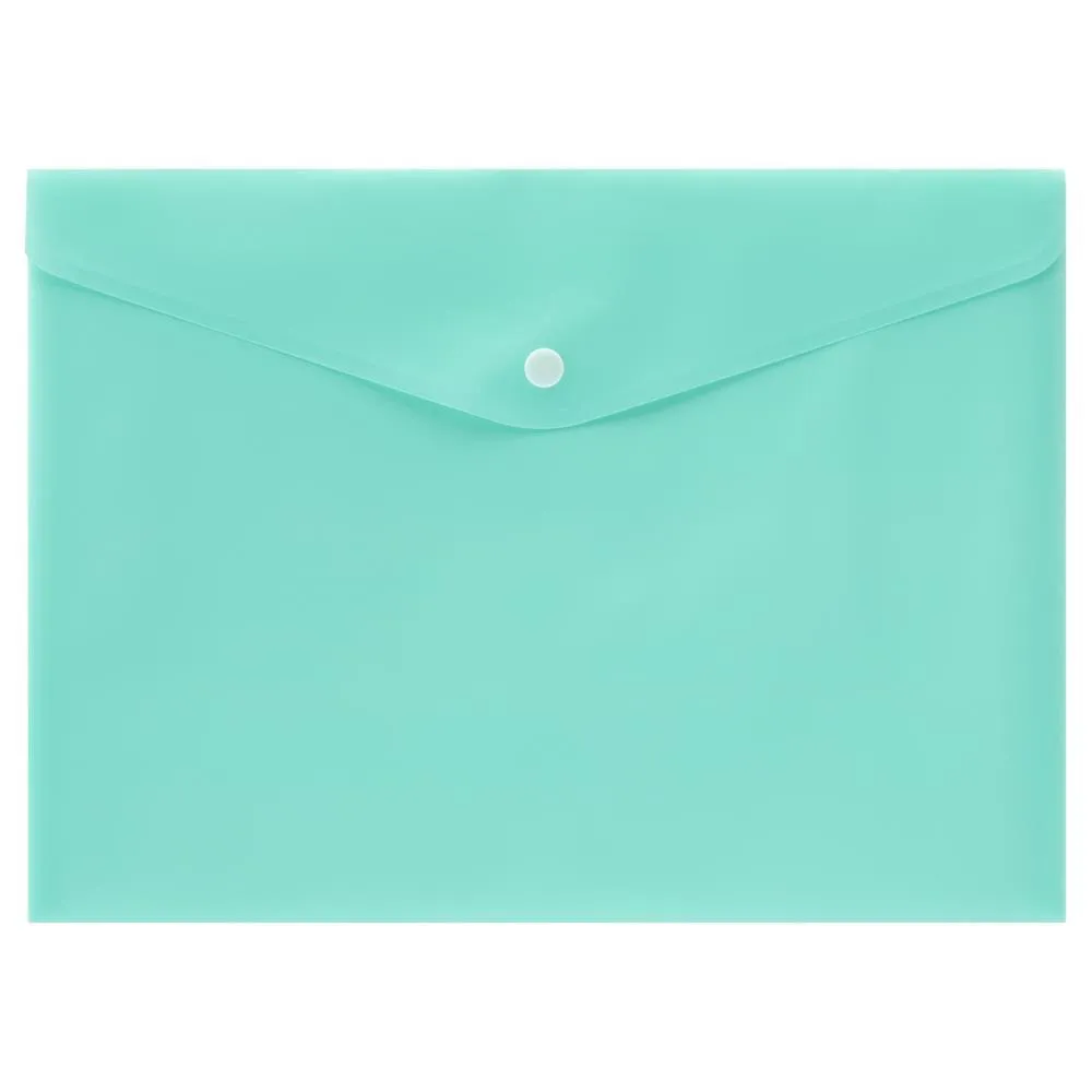 Premto - A4 Button Wallet - Pastel - Pack of 5