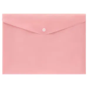 Premto - A4 Button Wallet - Pastel - Pack of 5