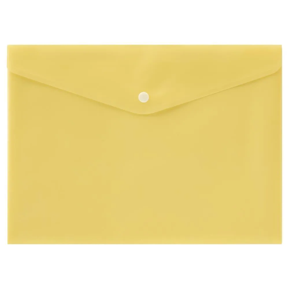 Premto - A4 Button Wallet - Pastel - Pack of 5