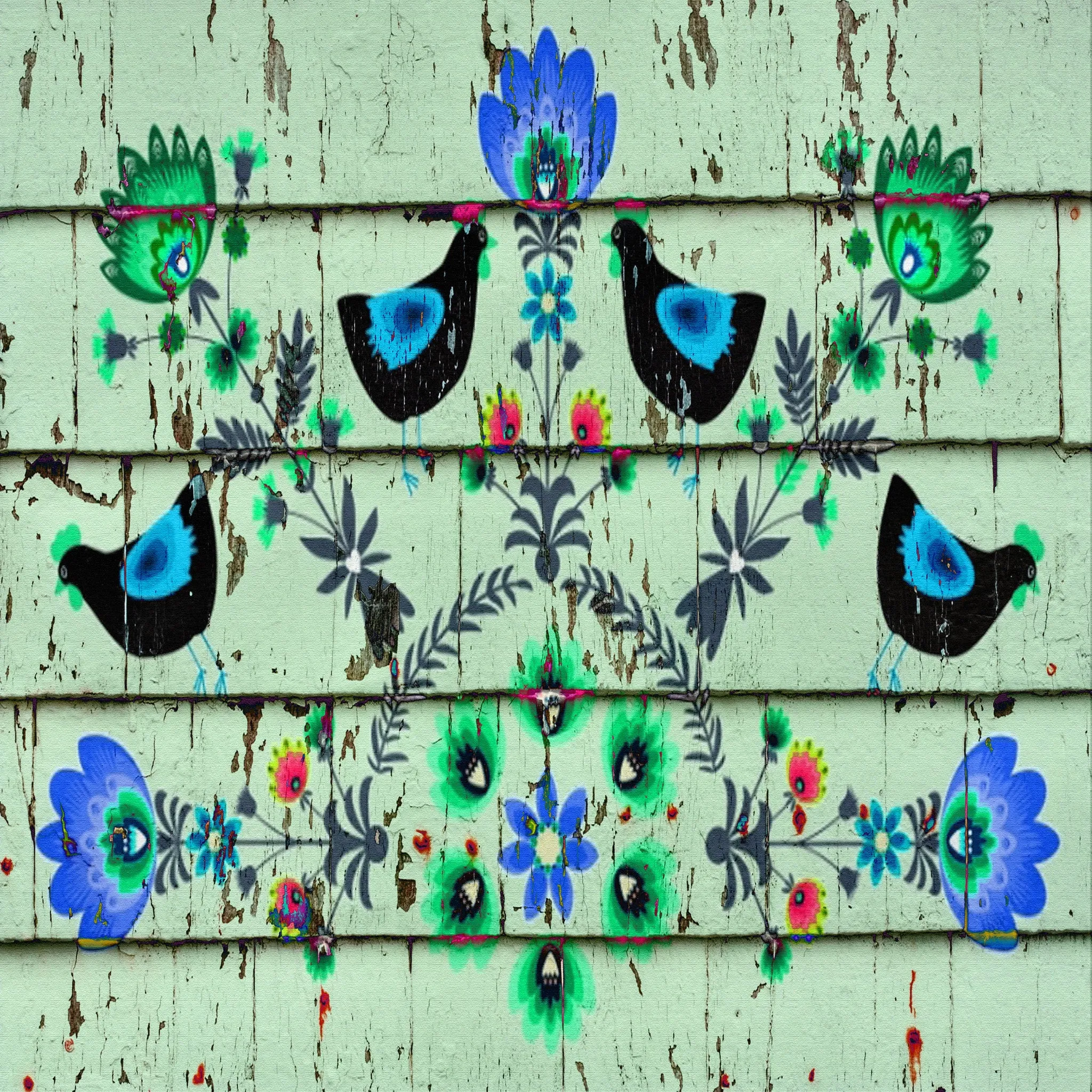 Printed Vinyl,Patterned Vinyl,HTV Prints,Vinyl Print,sheet size 12"x12'',Heat Transfer Vinyl Sheet,Vinyl Sheet, Rustic Wood Floral Vinyl SKU 0158