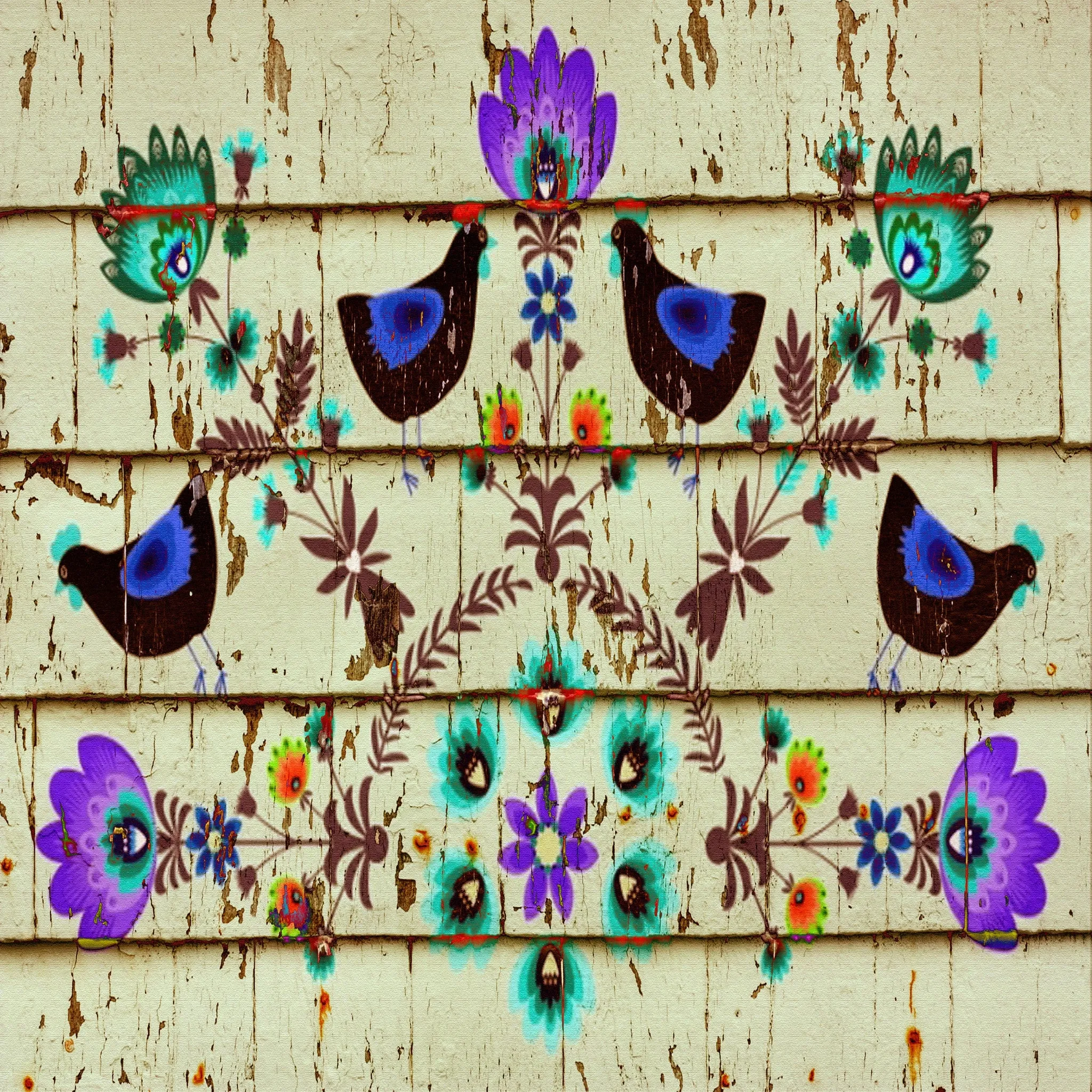 Printed Vinyl,Patterned Vinyl,HTV Prints,Vinyl Print,sheet size 12"x12'',Heat Transfer Vinyl Sheet,Vinyl Sheet, Rustic Wood Floral Vinyl SKU 0158
