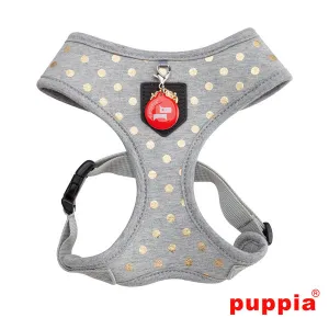 Puppia Modern dotty grey gold harness