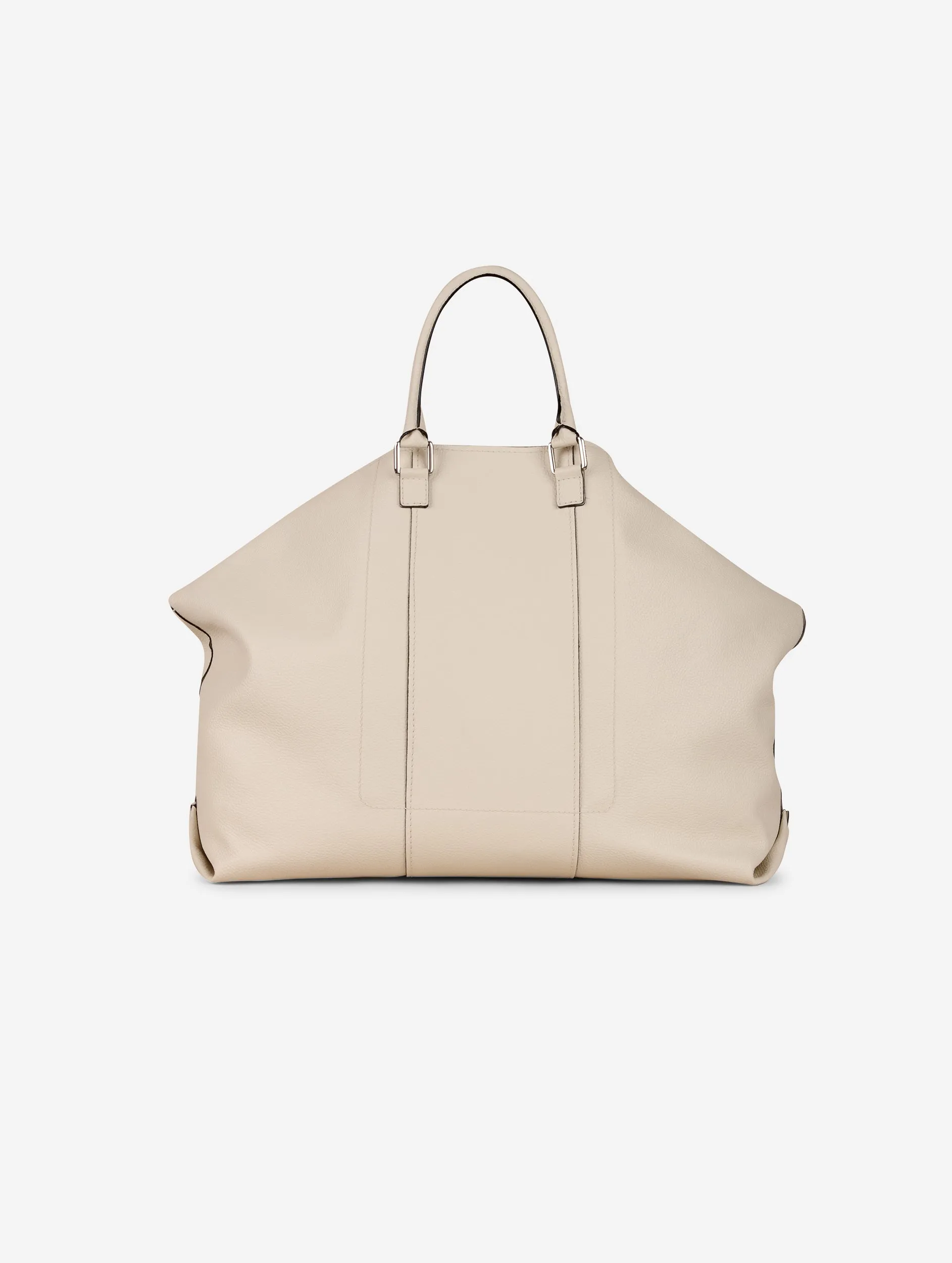 "Big Chamallow" bag in ivory leather