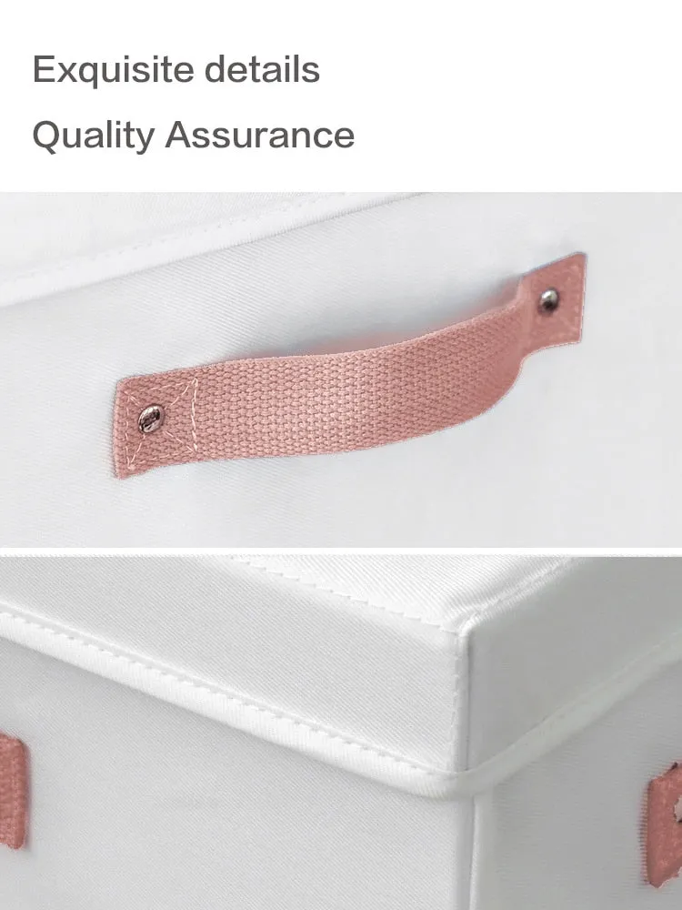 Realaiot Large Capacity Storage Boxes With Lids Folding Storage Box Organizer Closet Organizer Clothes Quilts Toys Sundries Organizer Box