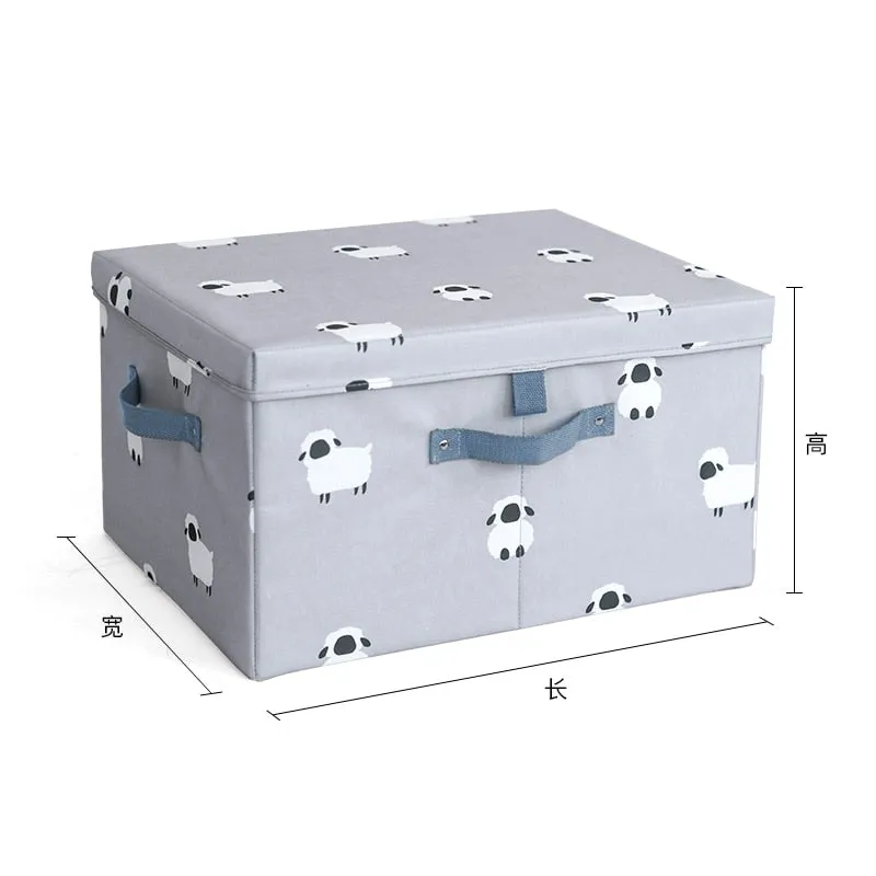 Realaiot Large Capacity Storage Boxes With Lids Folding Storage Box Organizer Closet Organizer Clothes Quilts Toys Sundries Organizer Box