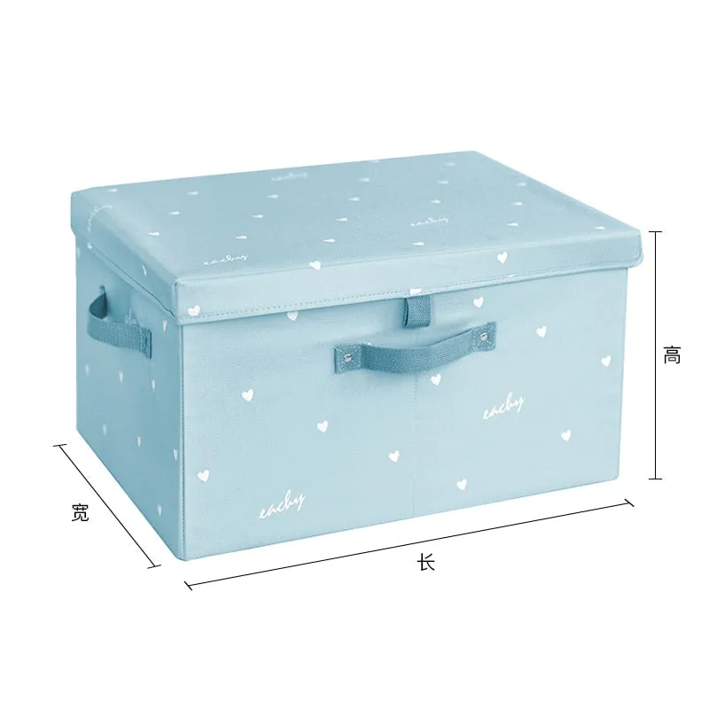 Realaiot Large Capacity Storage Boxes With Lids Folding Storage Box Organizer Closet Organizer Clothes Quilts Toys Sundries Organizer Box
