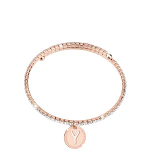Rebecca My World Rose Gold Glam Bangle - Y