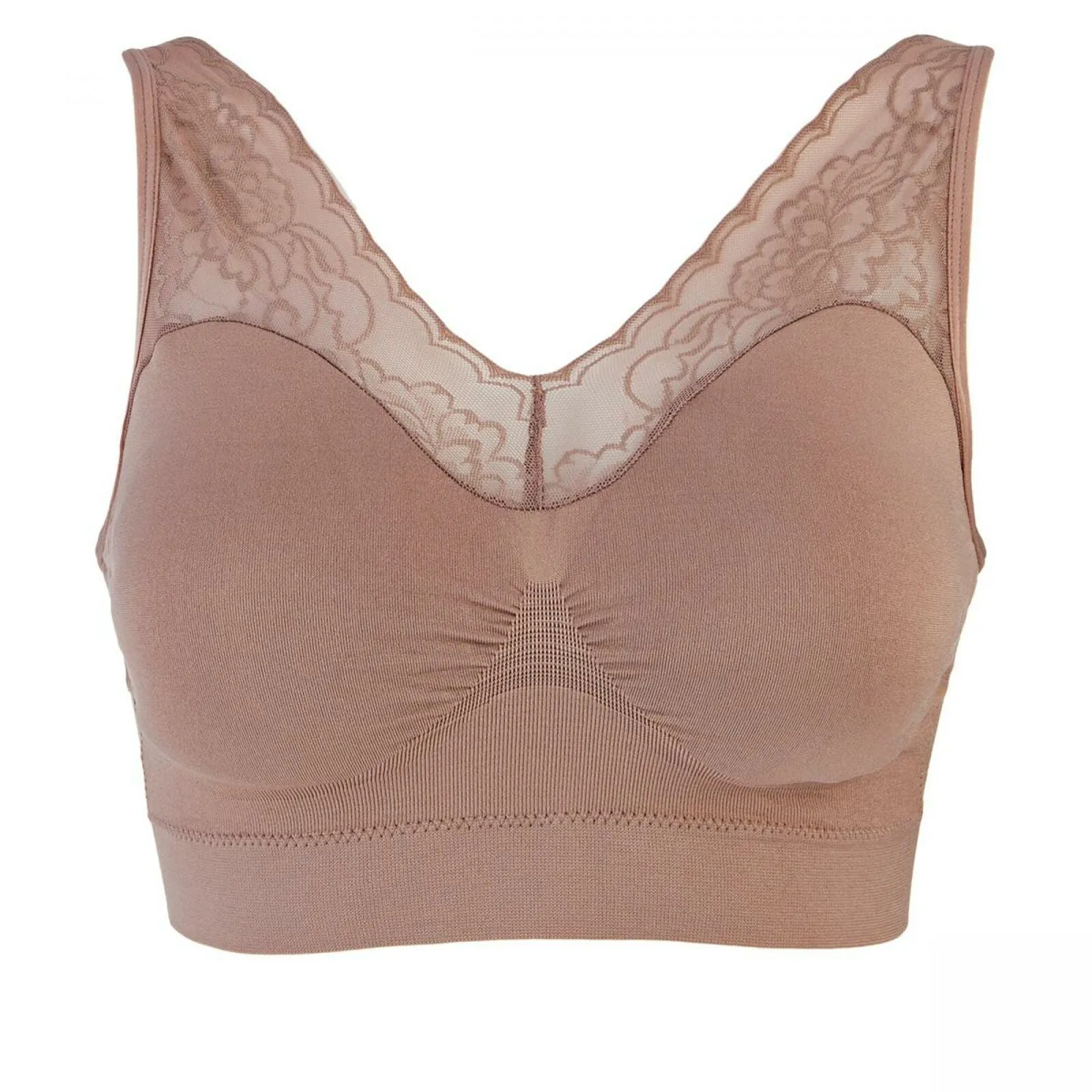 Rhonda Shear 2-pack Seamless Ahh Bras with Removable Pads