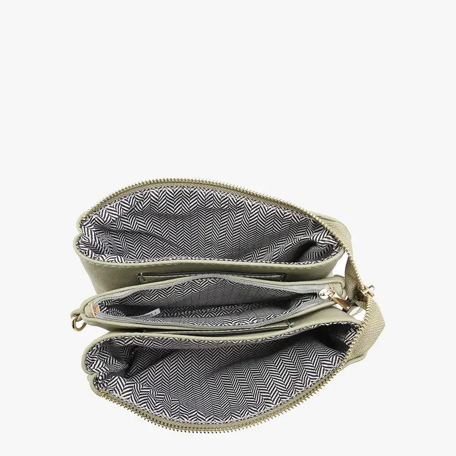 Riley Crossbody Wristlet Emerald