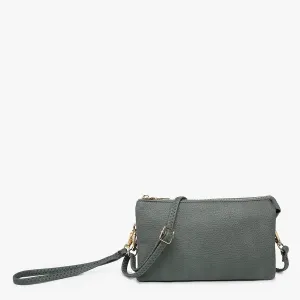 Riley Crossbody Wristlet Slate
