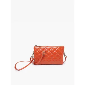 Riley Vegan High Gloss Quilted Crossbody