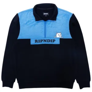 RIPNDIP Beverly Half Zip Jacket Blue