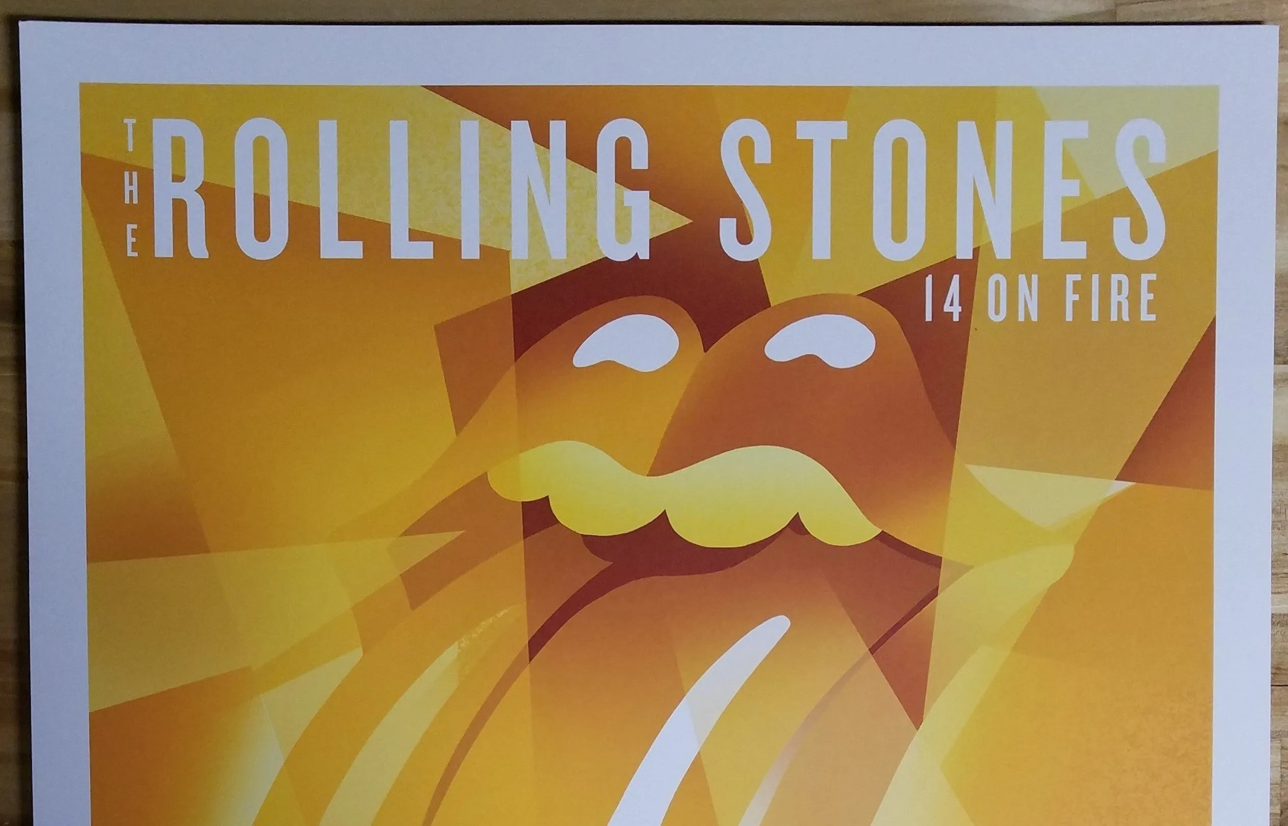 ROLLING STONES 2014 OFFICIAL POSTER ABU DHABI DU ARENA