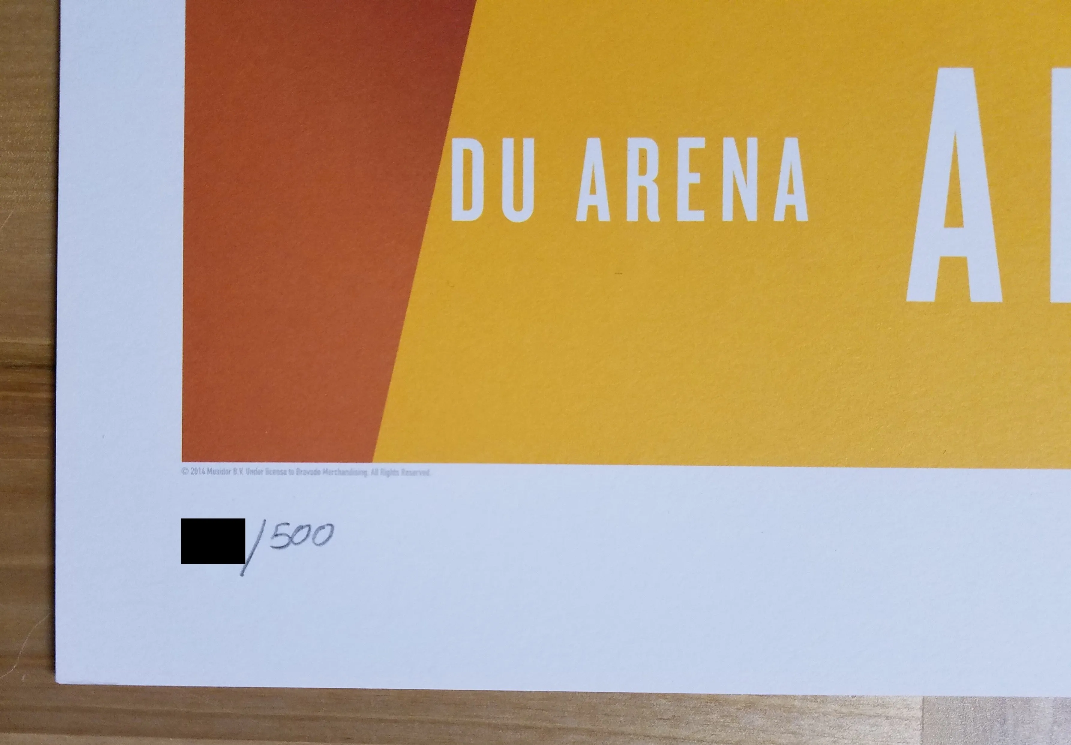 ROLLING STONES 2014 OFFICIAL POSTER ABU DHABI DU ARENA