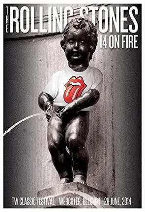 ROLLING STONES 2014 OFFICIAL POSTER WERCHTER, BELGIUM