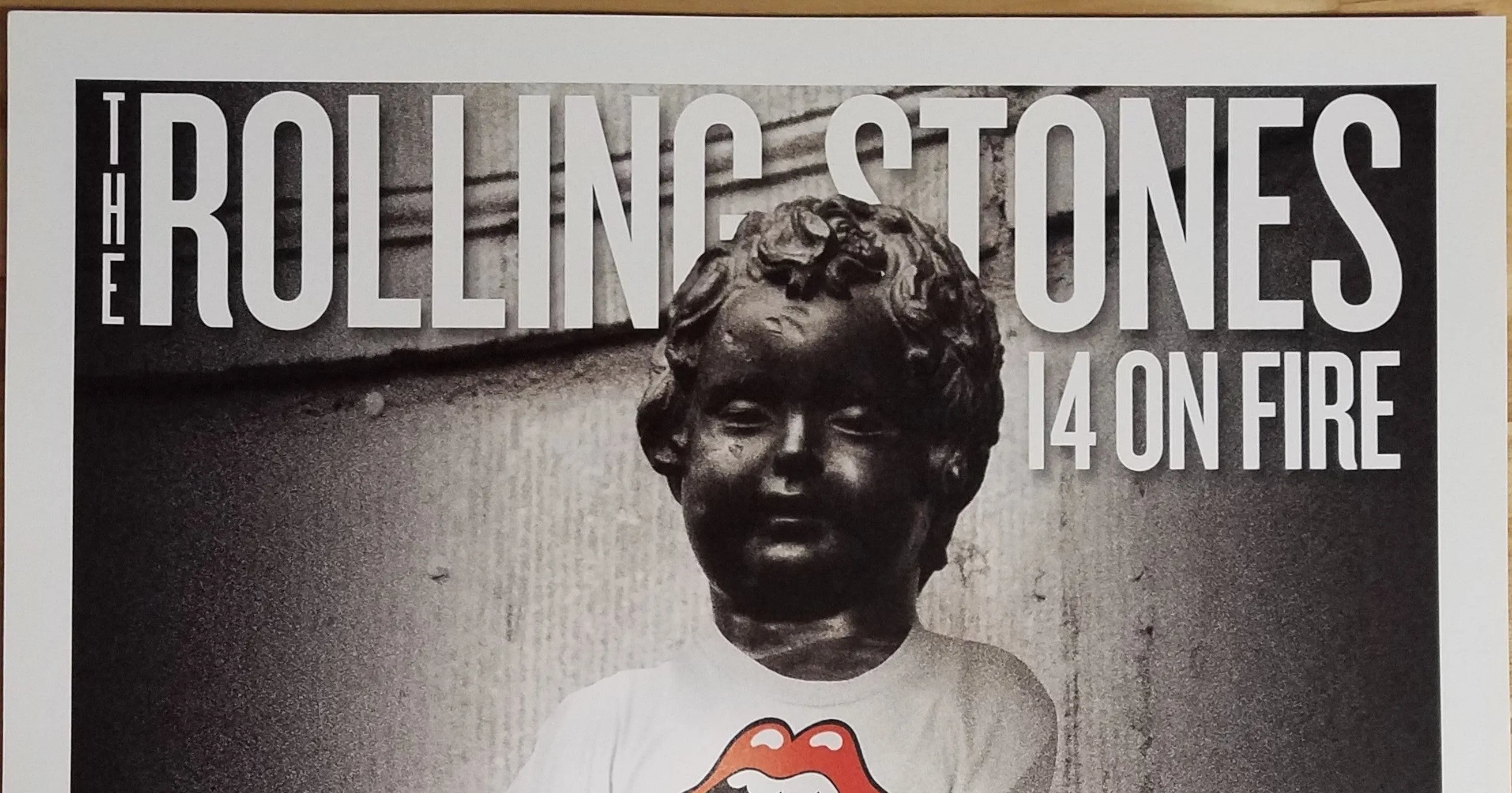 ROLLING STONES 2014 OFFICIAL POSTER WERCHTER, BELGIUM