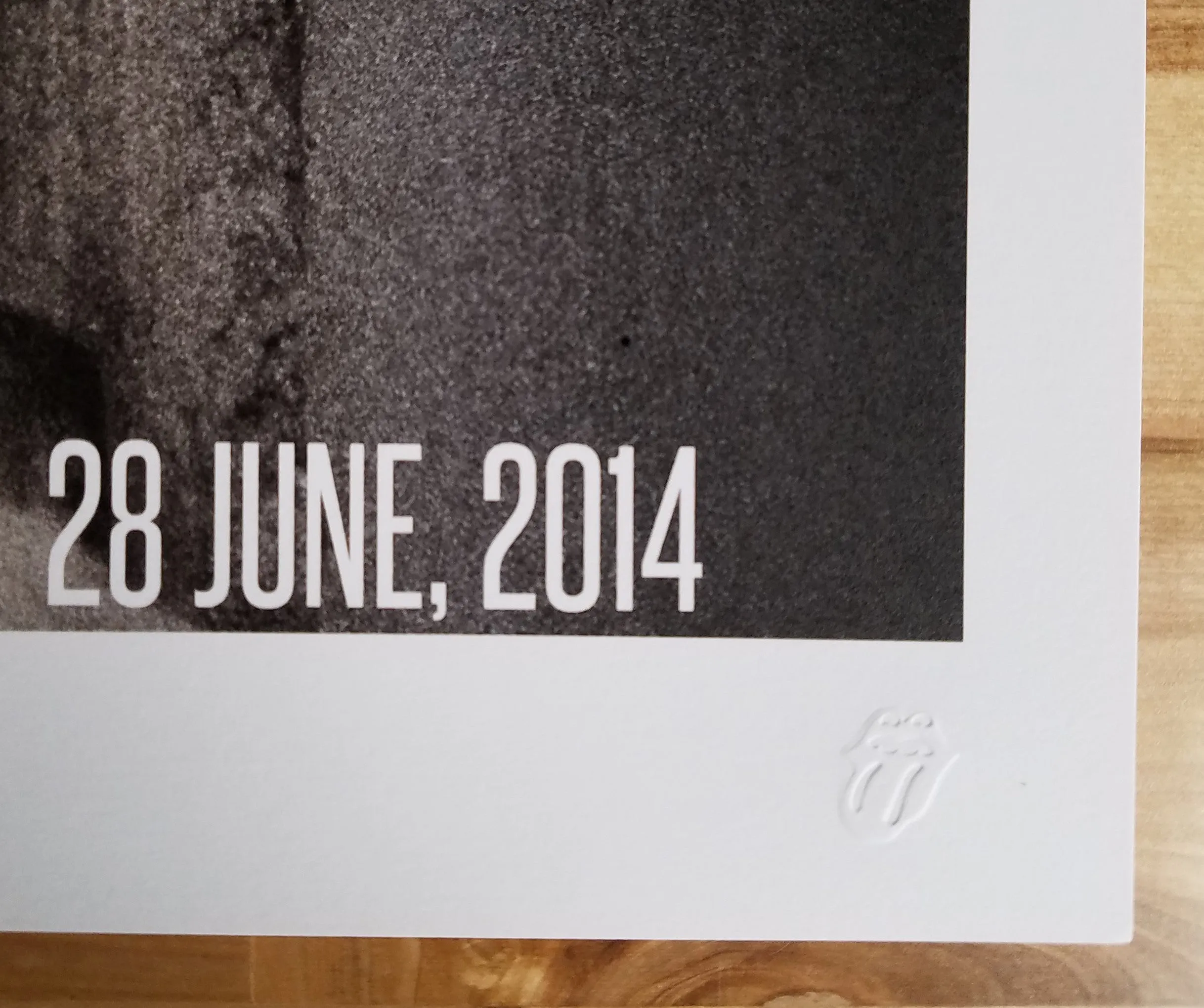 ROLLING STONES 2014 OFFICIAL POSTER WERCHTER, BELGIUM