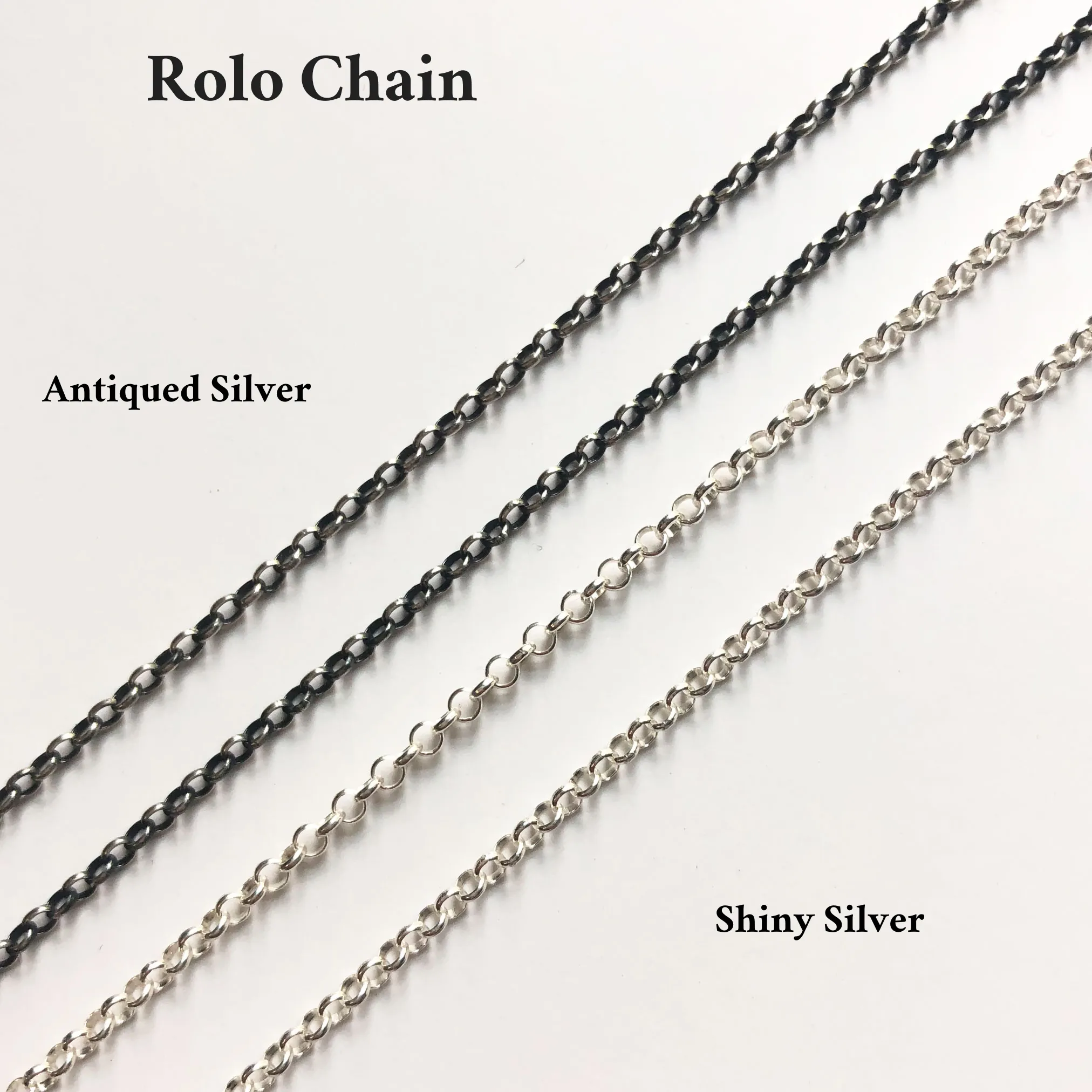 Rolo Chain | 2mm | Sterling Silver | Lightweight