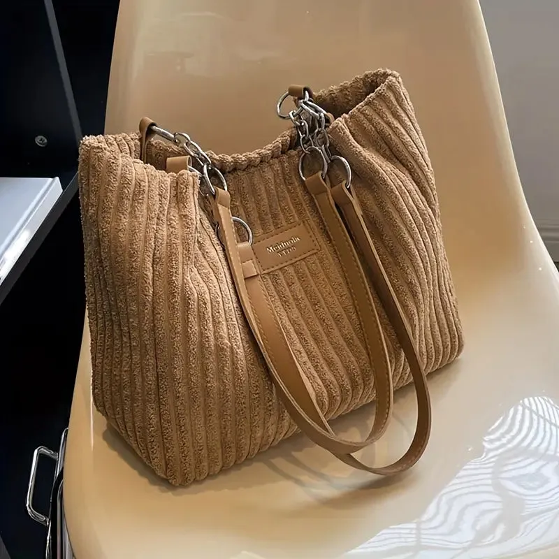 Rowy™ | Teddy bag with chain shoulder strap