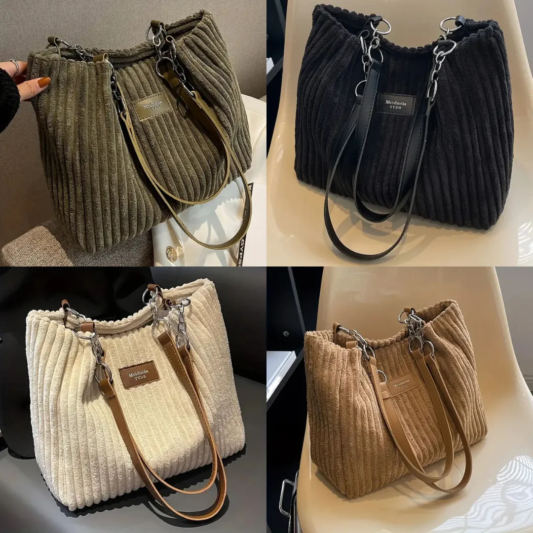 Rowy™ | Teddy bag with chain shoulder strap