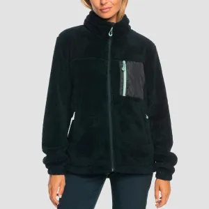 Roxy Alabama Full Zip Technical Fleece True Black - Womens