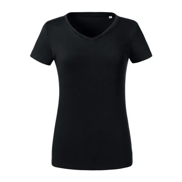 Russell Ladies Pure Organic V-neck Tee