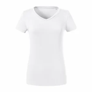 Russell Ladies Pure Organic V-neck Tee